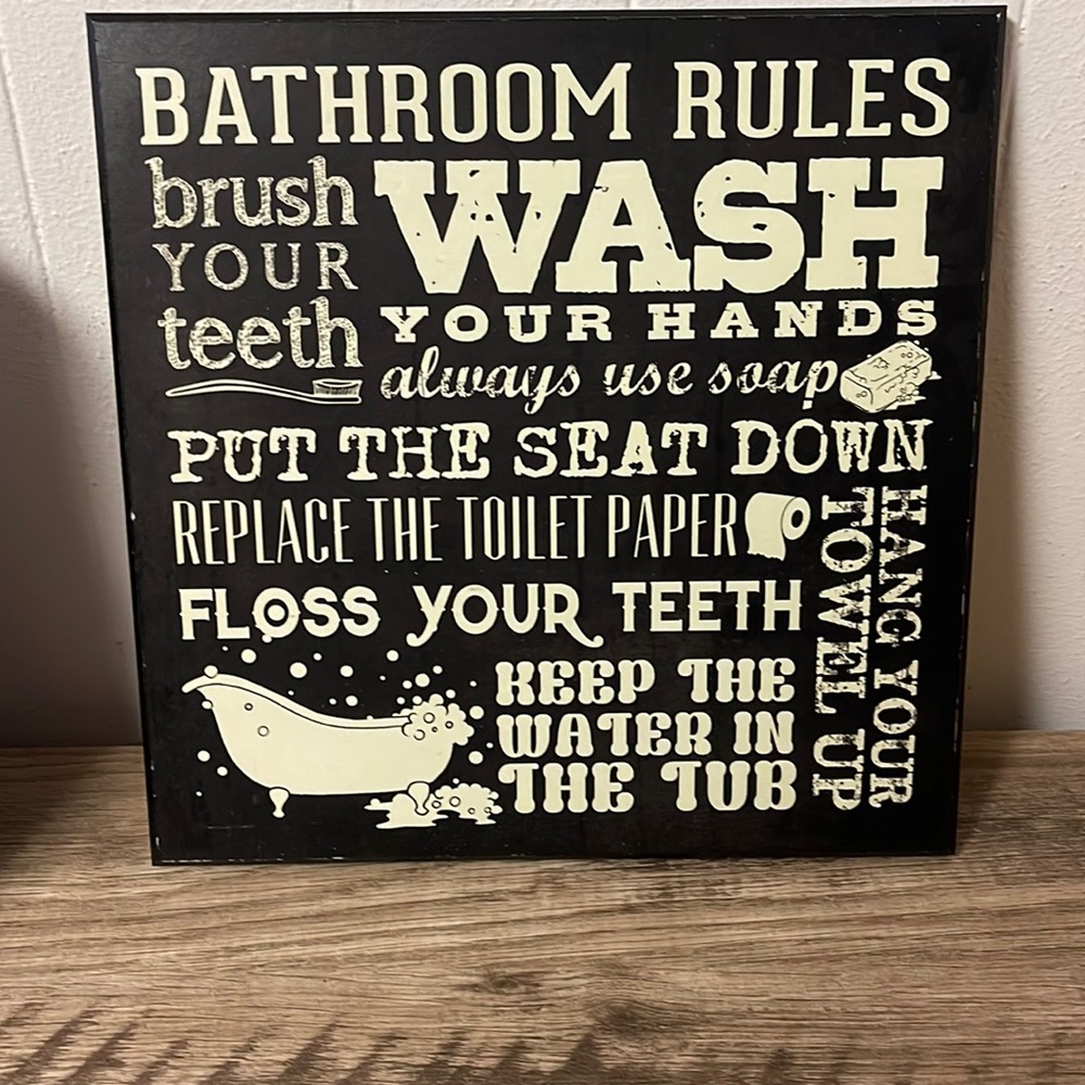 Bathroom sign